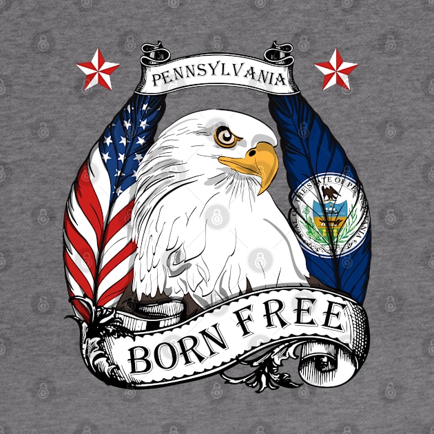 USA Pennsylvania Eagle - Born Free by Fusti